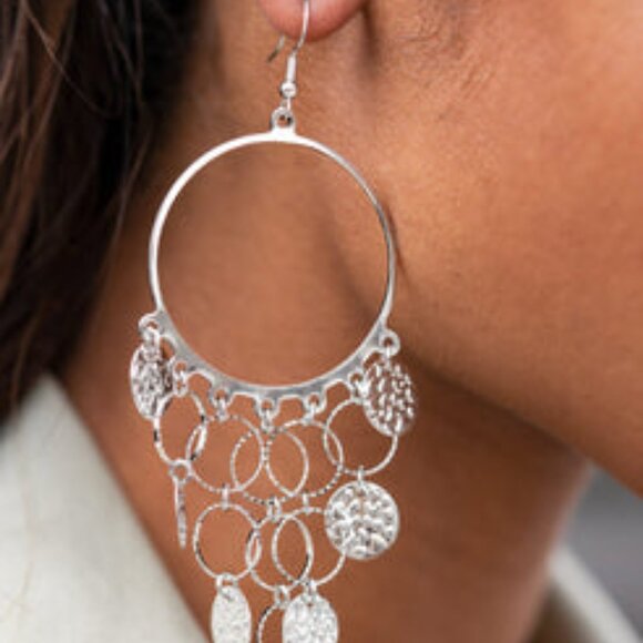 Jewelry - All Chime High Silver Earrings